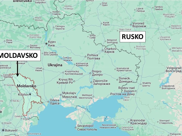 Vzájomná poloha Moldavska a Ruska