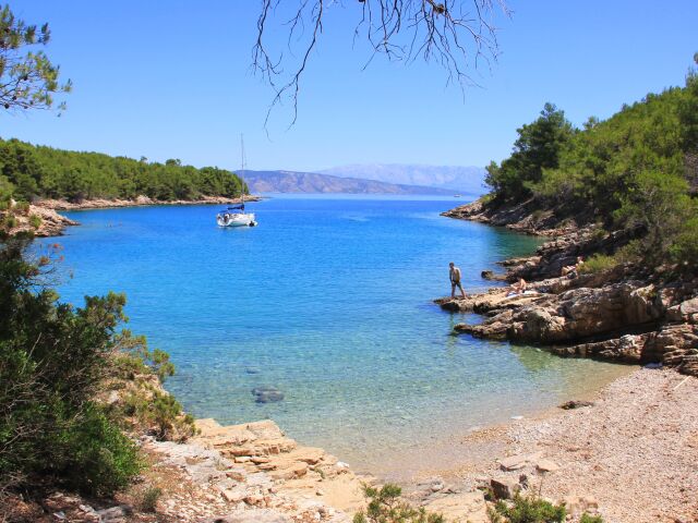 Chorvátsko, Hvar, more, dovolena, zátoka, cestovanie