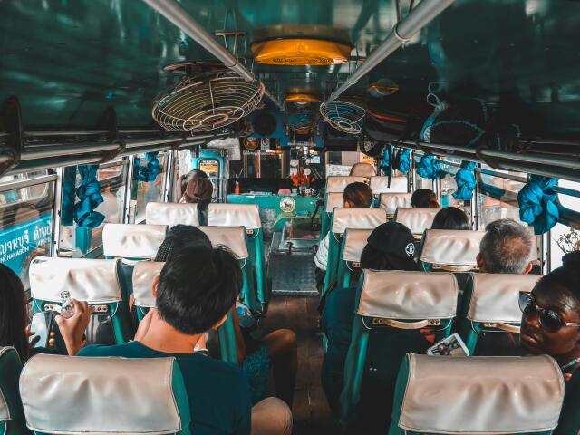autobus, cestovanie, dovolenka, turisti