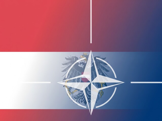 Rakúsko a NATO - vlajky