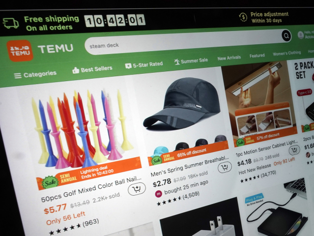 Čína Temu online obchod nakupovanie