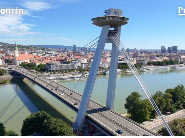 most SNP, UFO, Bratislava, mReportér