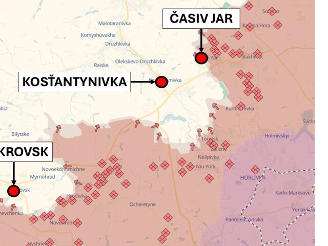 Kosťantynivka, situácia k 30. júlu 2025