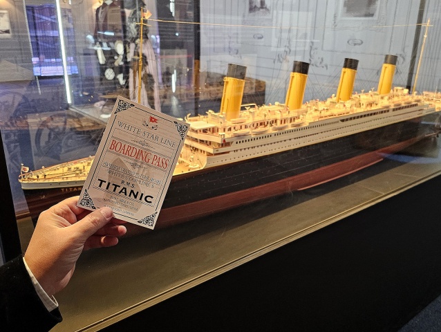 Palubna vstupenka na vystavu Titanic