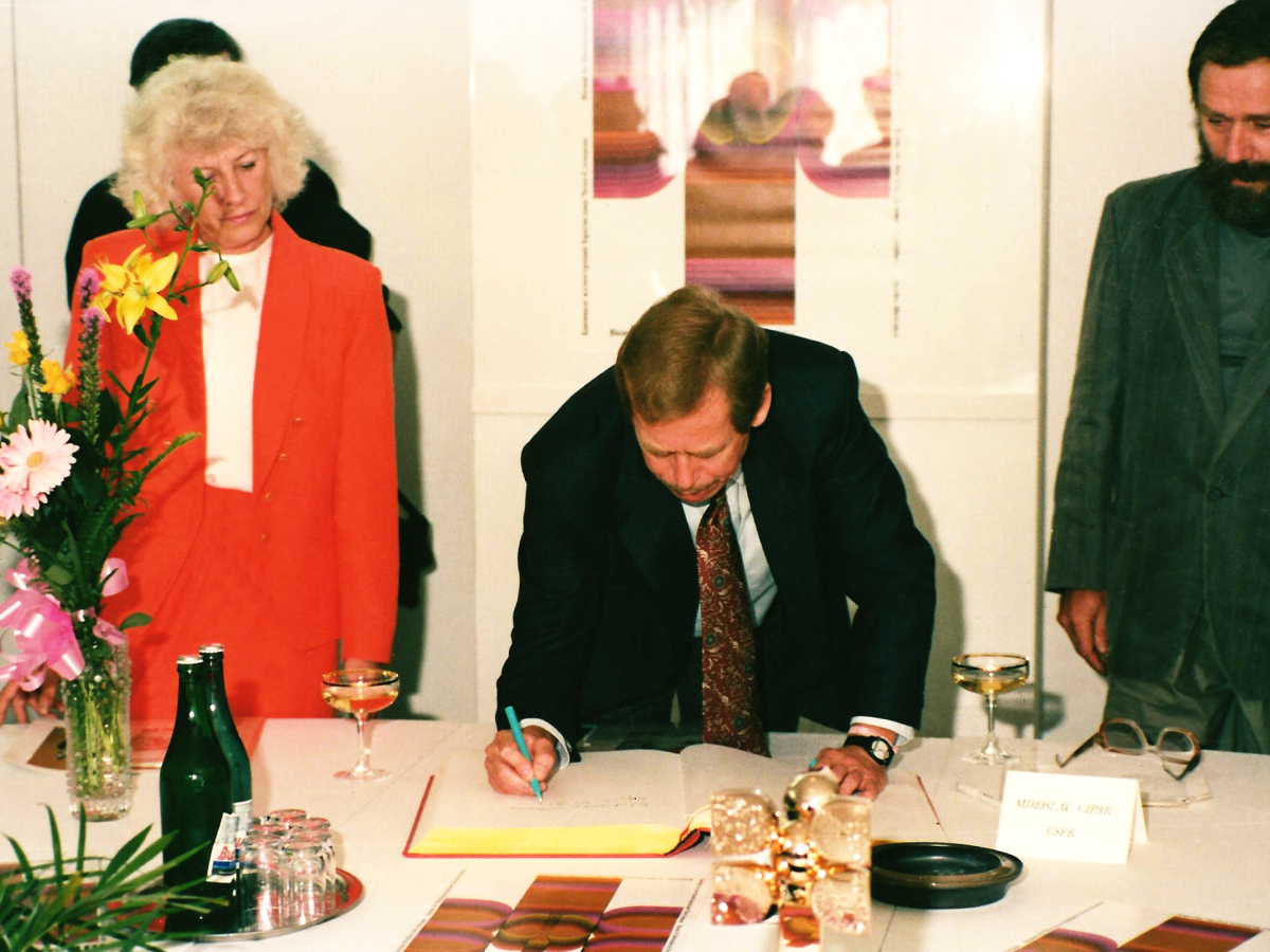 bib 1991 navsteva Vaclava Havla