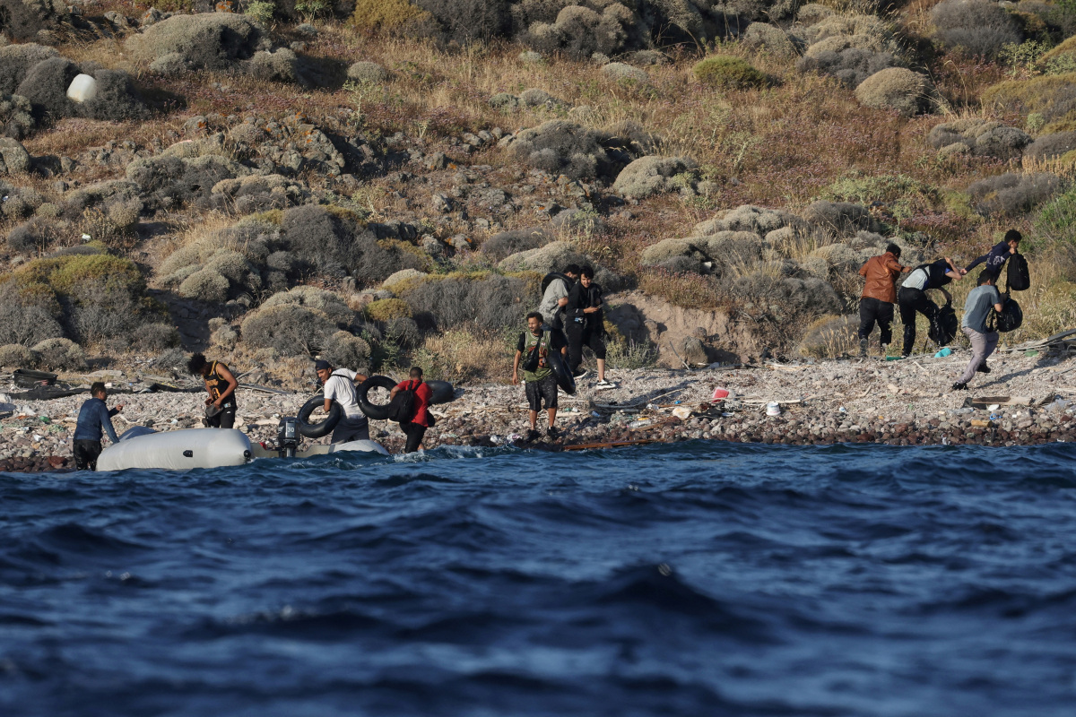 Lesbos, Grécko, migrácia