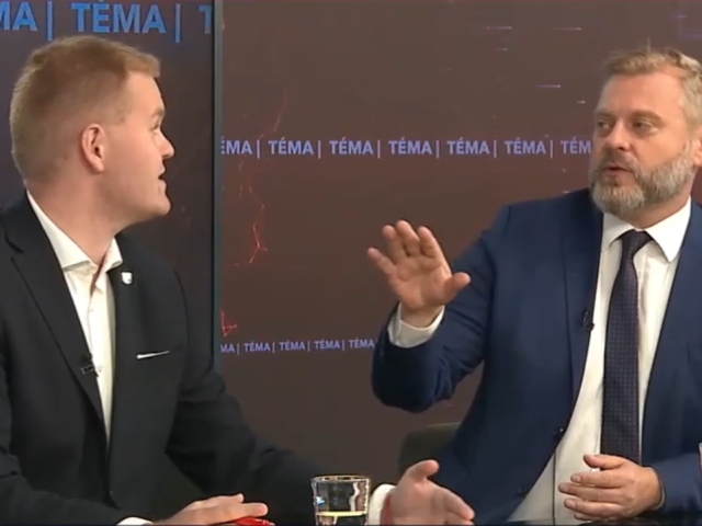 Hádka Barteka s Krúpom v televízii ta3