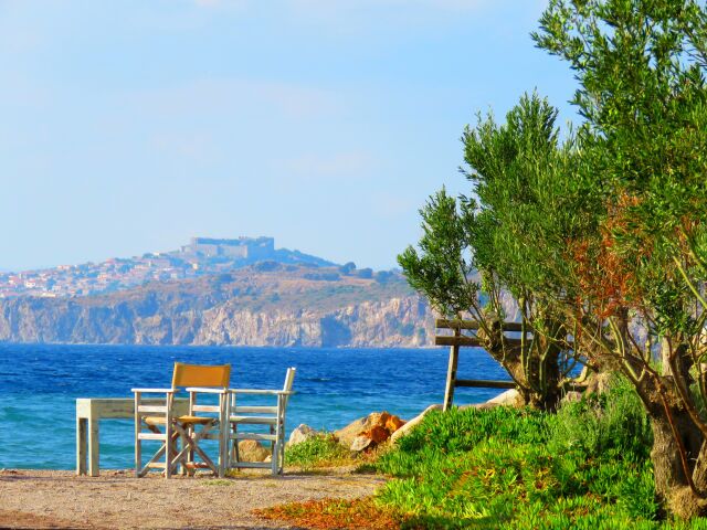 Grécko, Lesbos, more, dovolenka, cestovanie