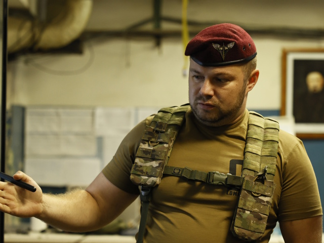 Brigádny generál Ozbrojených síl Ukrajiny Oleh Apostol
