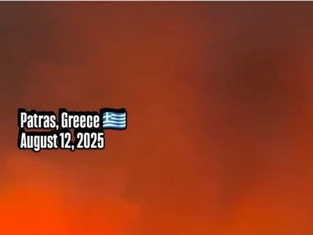 Grécko, Patras, požiar