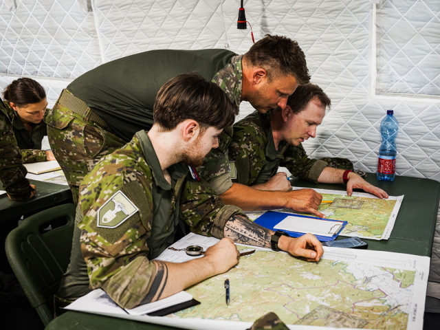 Národné obranné sily - topografická príprava