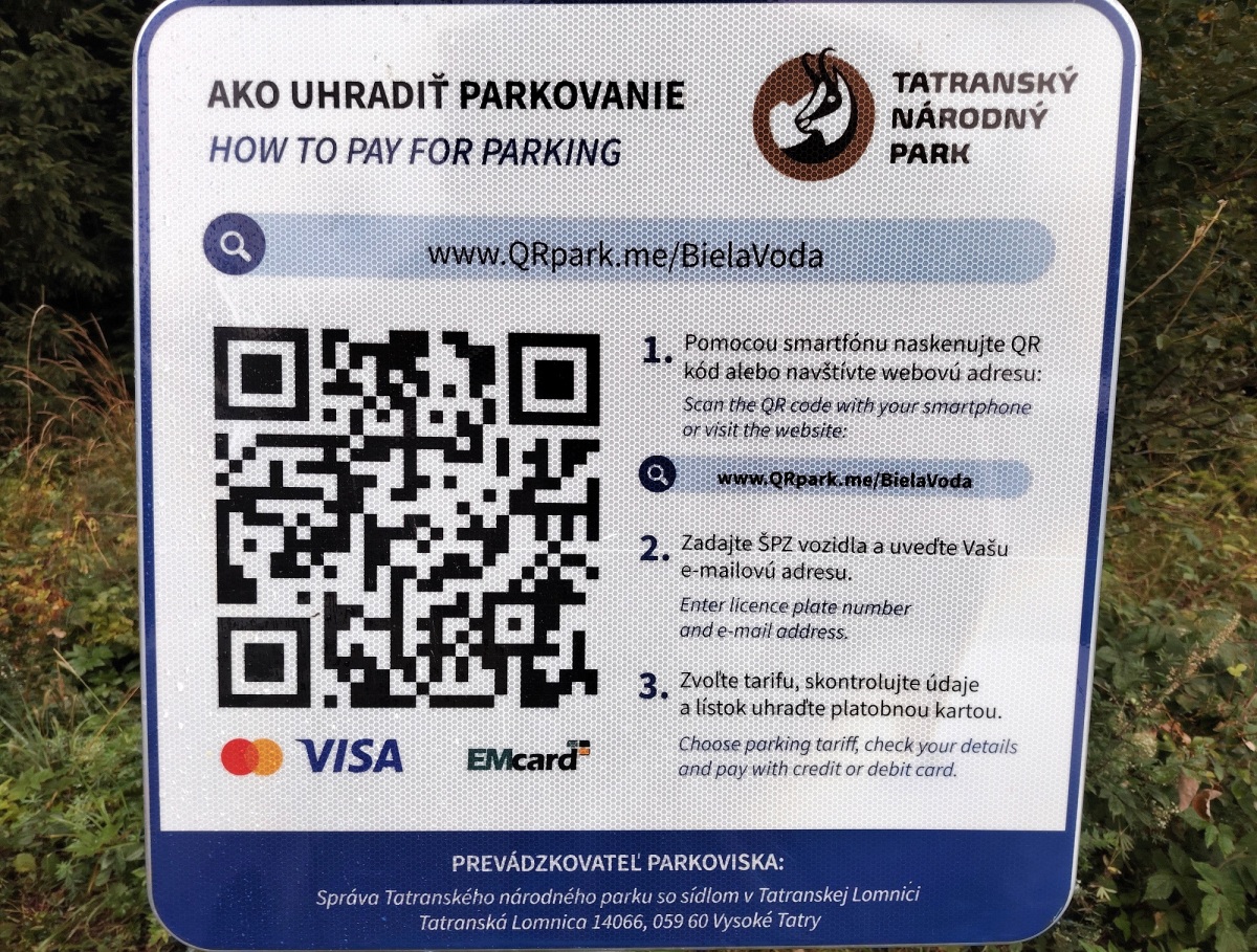 Biela Voda, parkovisko