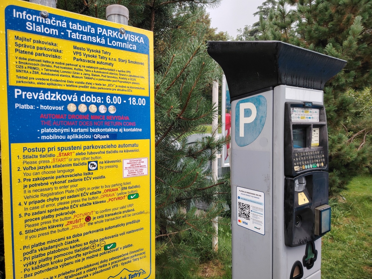 Tatranská Lomnica, parkovanie