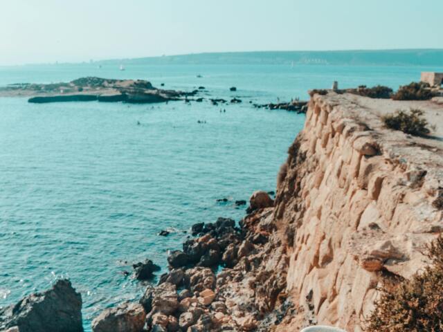 Alacant, Valenciana, Španielsko, more, leto, klobúk, dovolenka, pláž, útes, cestovanie, výhľad, costa blanca