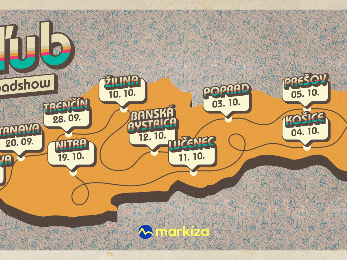 Mapa Slub Roadshow