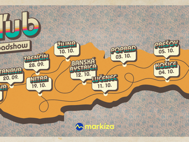 Mapa Slub Roadshow