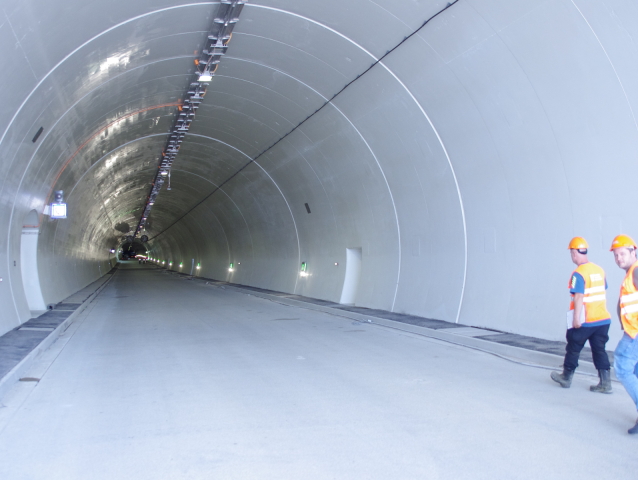 tunel Višňové betonáž