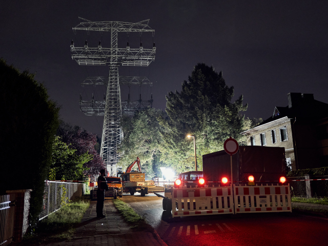 Nemecko Berlín výpadok elektriny stožiar