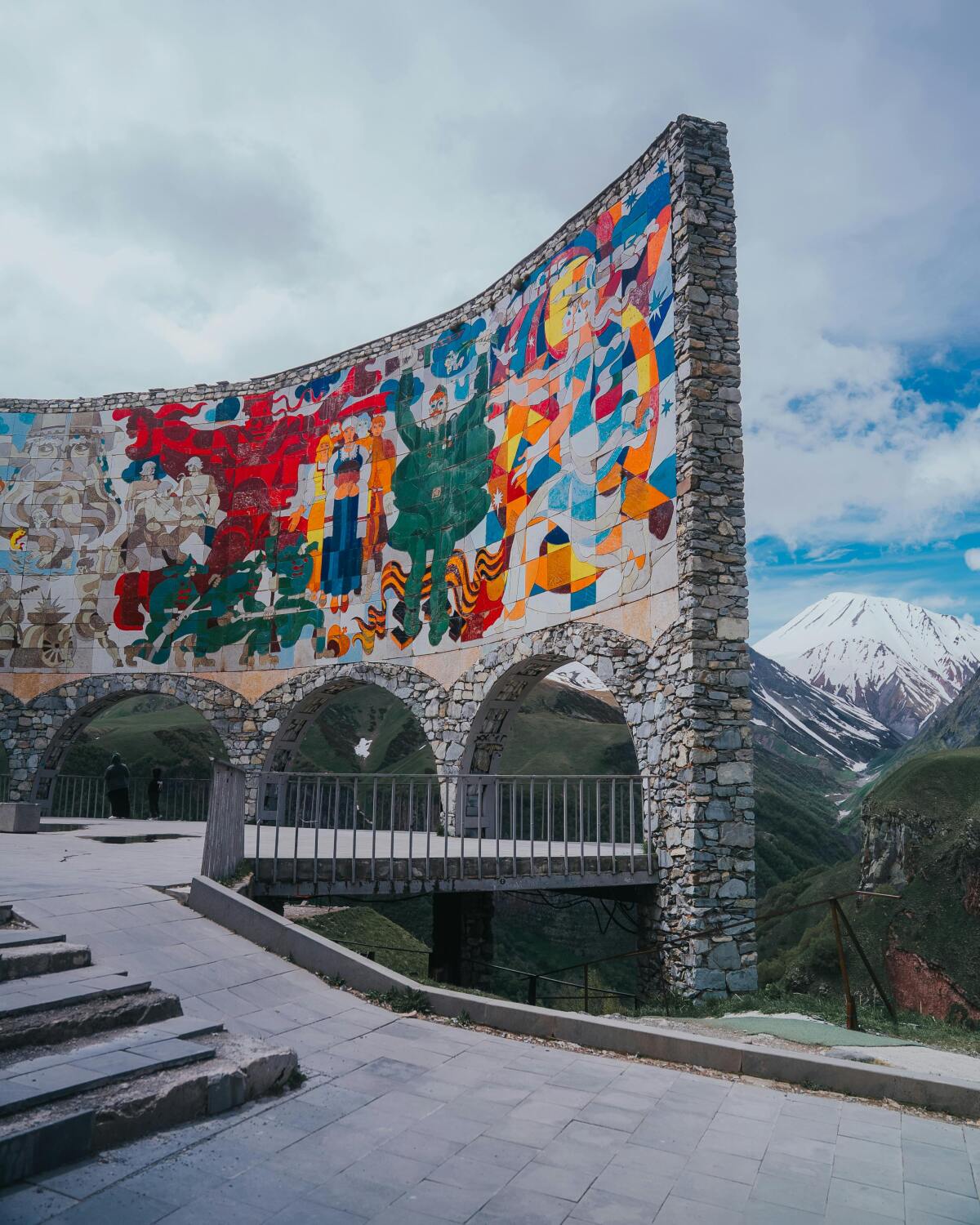 Kazbegi, Gruzínsko, Kaukaz, hory