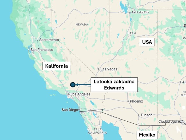 Letecká základňa Edwards, Kalifornia, USA