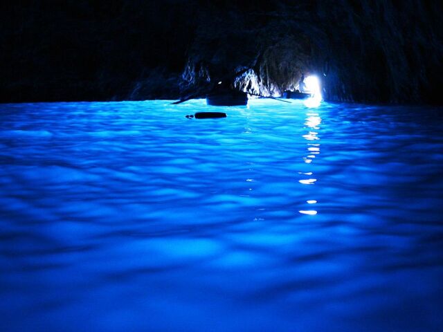 Blue Grotto, Capri, Grotta Azzurra, Modrá jaskyňa, Taliansko