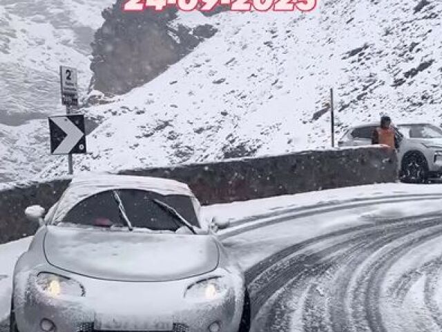 Passo dello Stelvio, sneh, Taliansko, Alpy