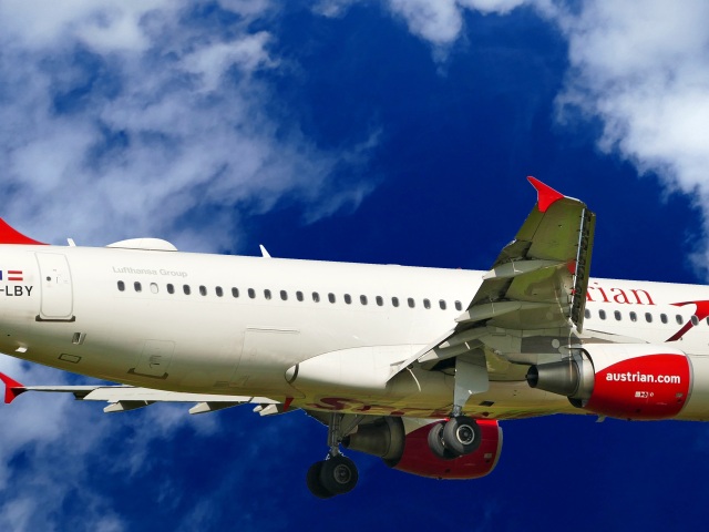 austrian airlines, lietadlo, doprava, cestovanie, dovolenka, Viedeň, Rakúsko