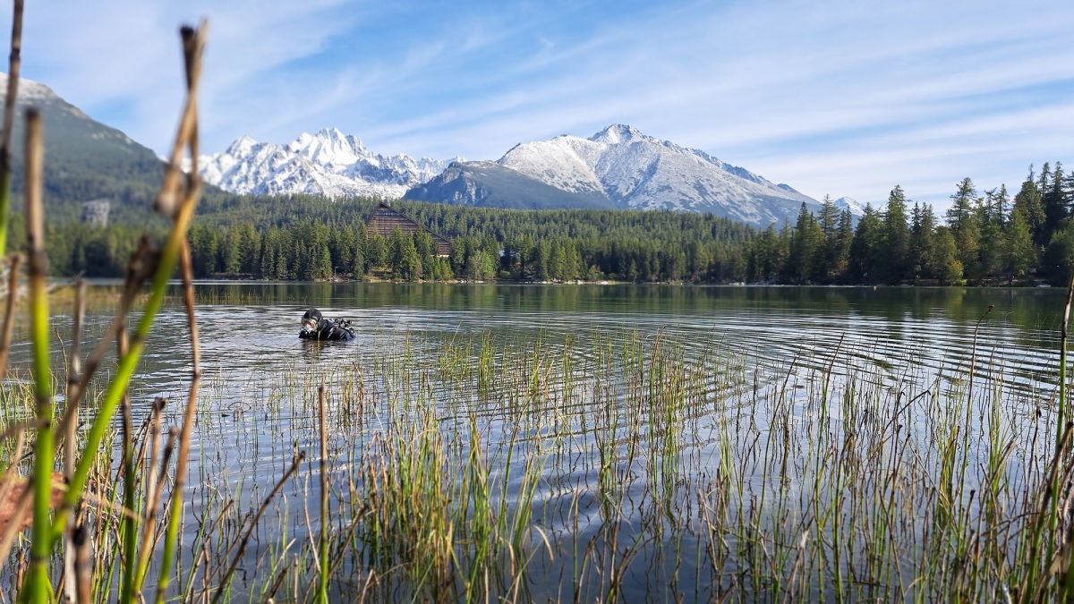 Čistenie / Potápači / Štrbské pleso /