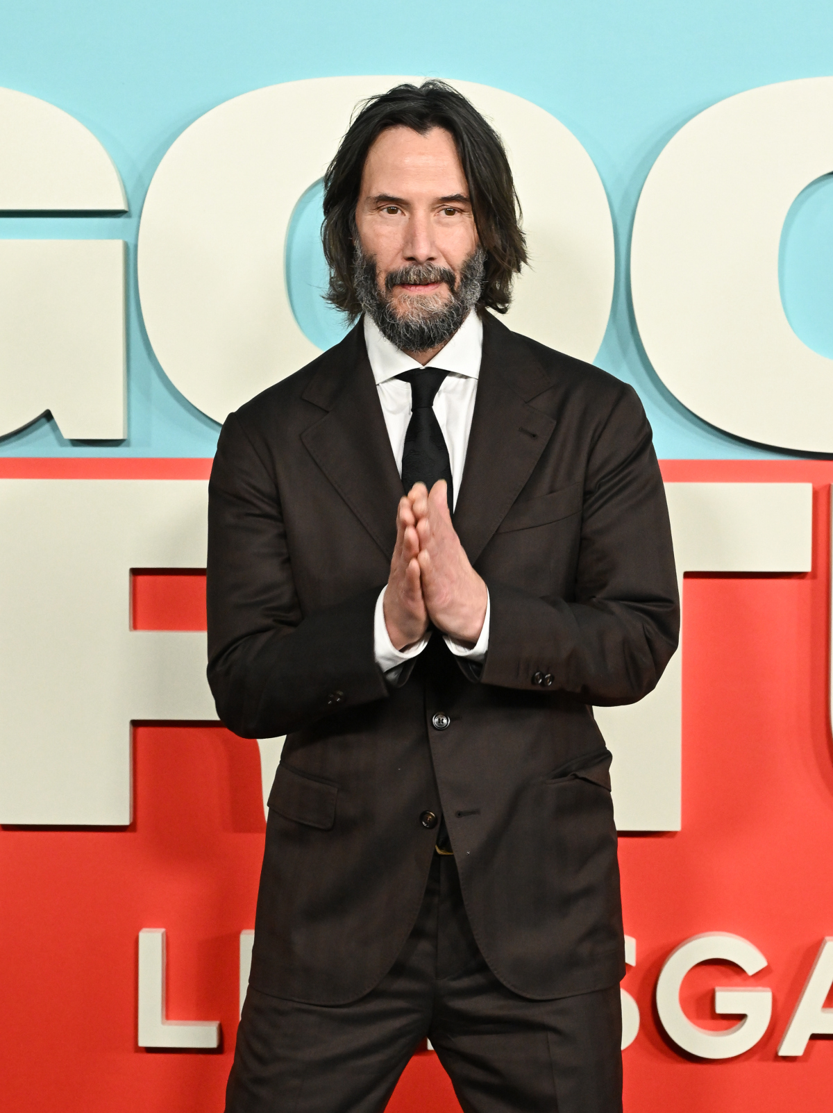 Herec Keanu Reeves na premiére snímky Good Fortune.