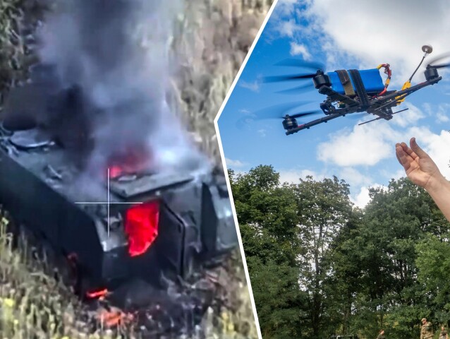 horiaci tank, drony, vojna na Ukrajine, dronový operátor, tank, obrnené vozidlo