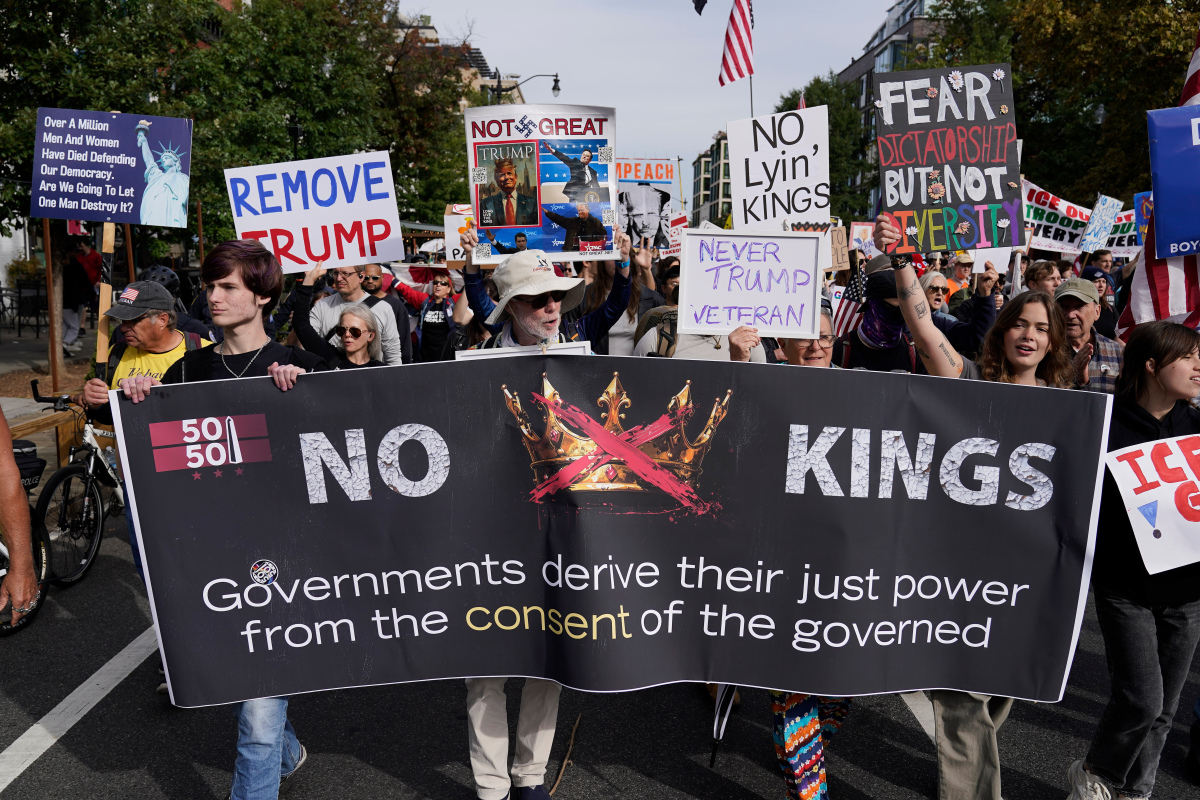 US No Kings Protest Washington trump