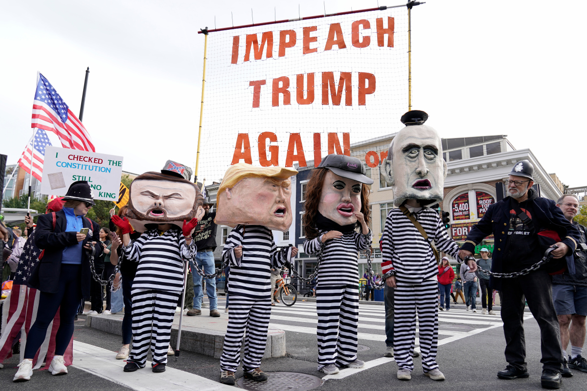 US No Kings Protest Washington trump
