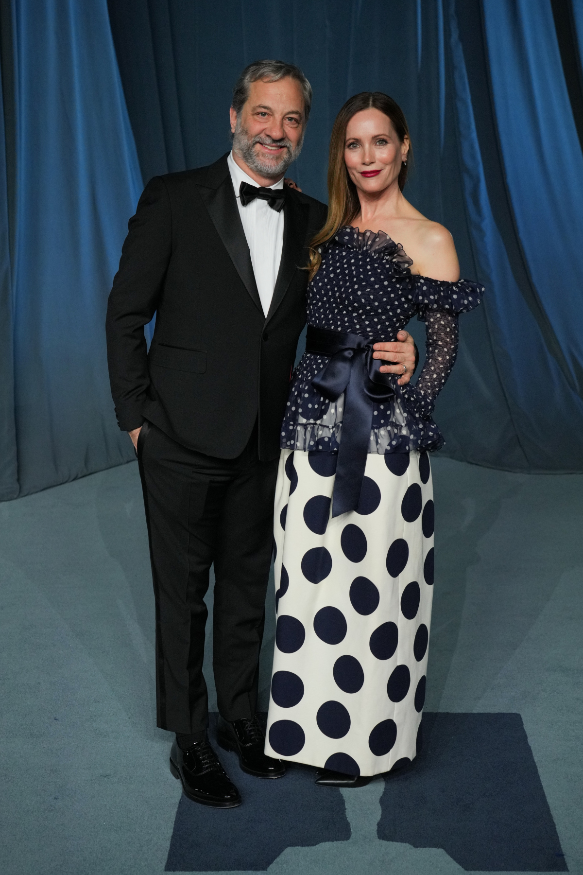 Režisér Judd Apatow a jeho manželka - herečka Leslie Mann.