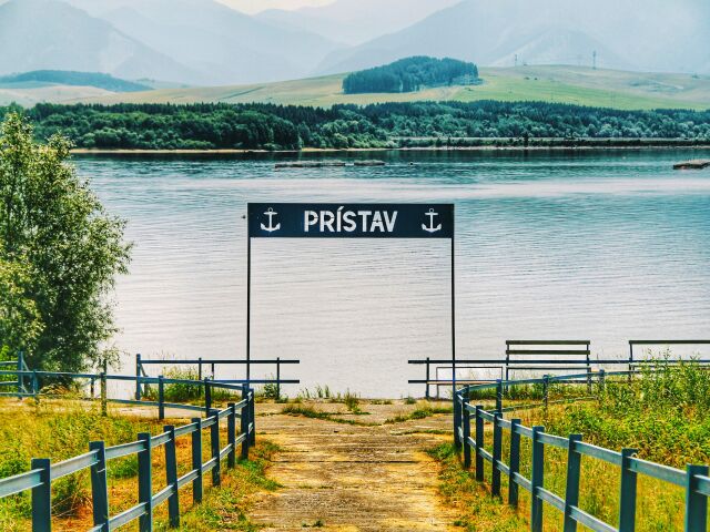 jazero, prístav