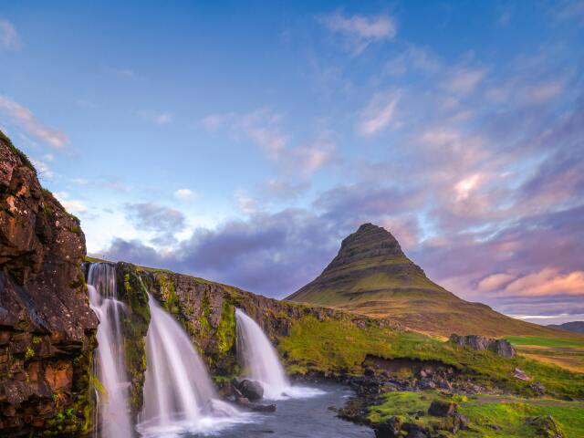 Island, vodopád, Kirkjufell, cestovanie, príroda