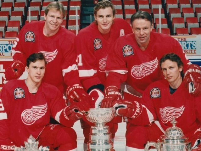 ruská päťka, Detroit Red Wings
