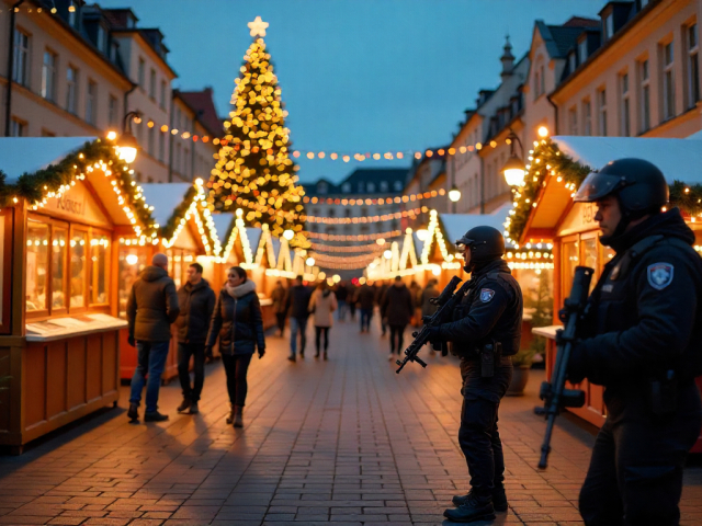 Vianoce, policajti, polícia, vianočné trhy, adventné trhy,
