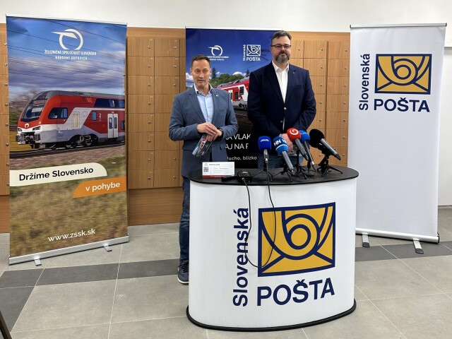 Tlacova konferencia  Predstavenie predaja cestovnych listkov ZSSK v pobockach Slovenskej posty