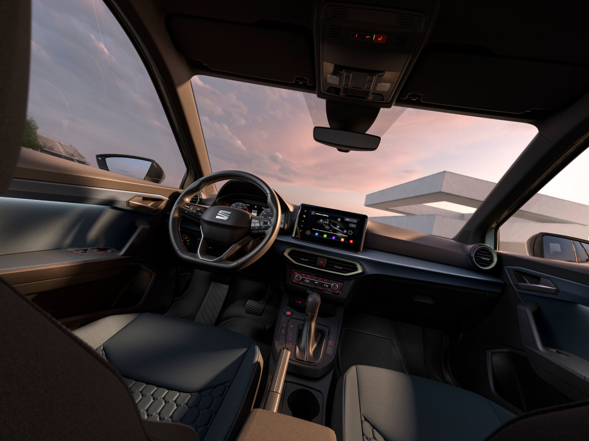 Modernizovaný Seat Arona - interiér (2025)