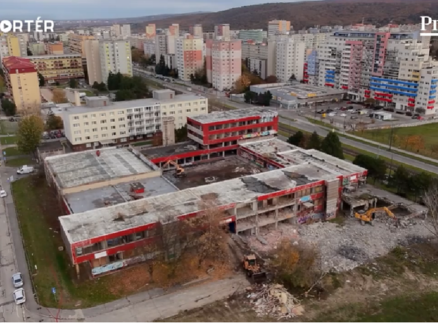 dron, búracie práce, stará pošta, Dúbravka, mReportér