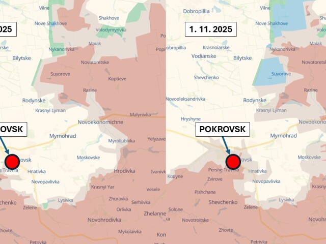Pokrovsk, Ukrajina - vývoj situácie v októbri 2025. Od ďalšieho vývoja závisí aj osud Myrnohradu.