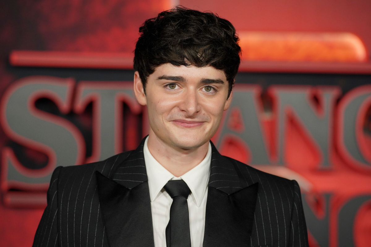 Herec Noah Schnapp na premiére piatej série Stranger Things.