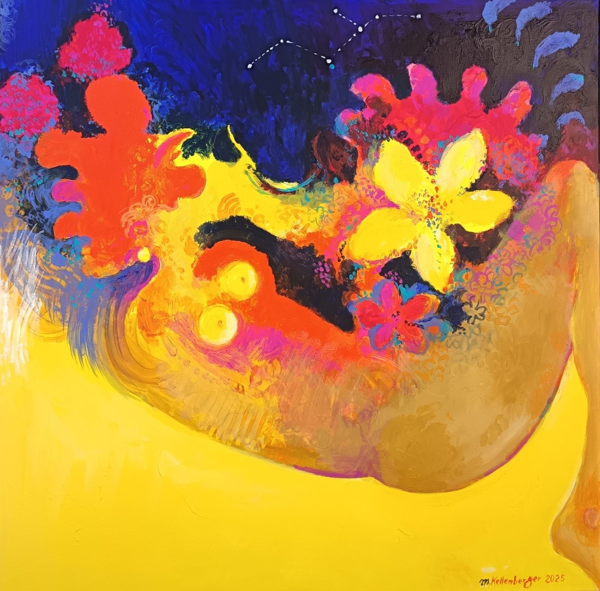 Martin Kellenberger: Neznost akryl 80x80cm 2025