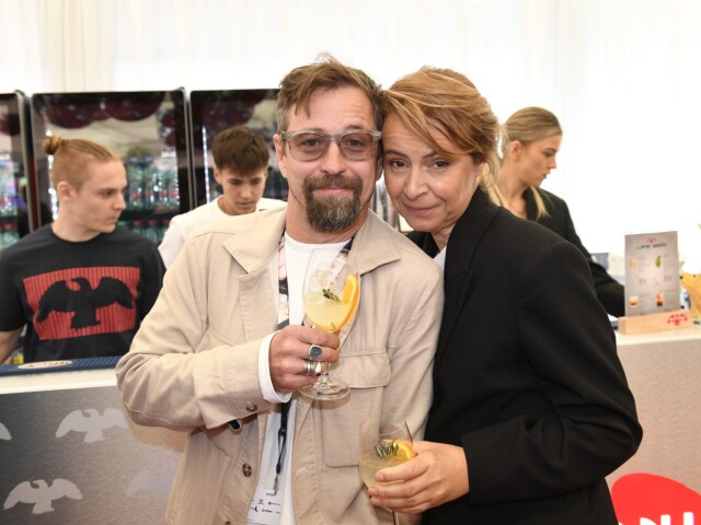 Herečka Lenka Vlasáková a jej manžel Jan Dolanský. 