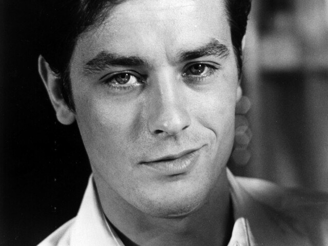 Herec Alain Delon na archívnom zábere. 