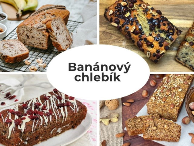 Niečo na raňajky, na desiatu aj ako dezert ku káve? Upečte si banánový chlebík, ten sa hodí vždy