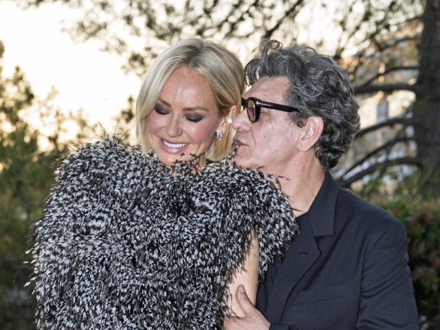 Adriana Sklenaříková a jej partner - francúzsky spevák Marc Lavoine.