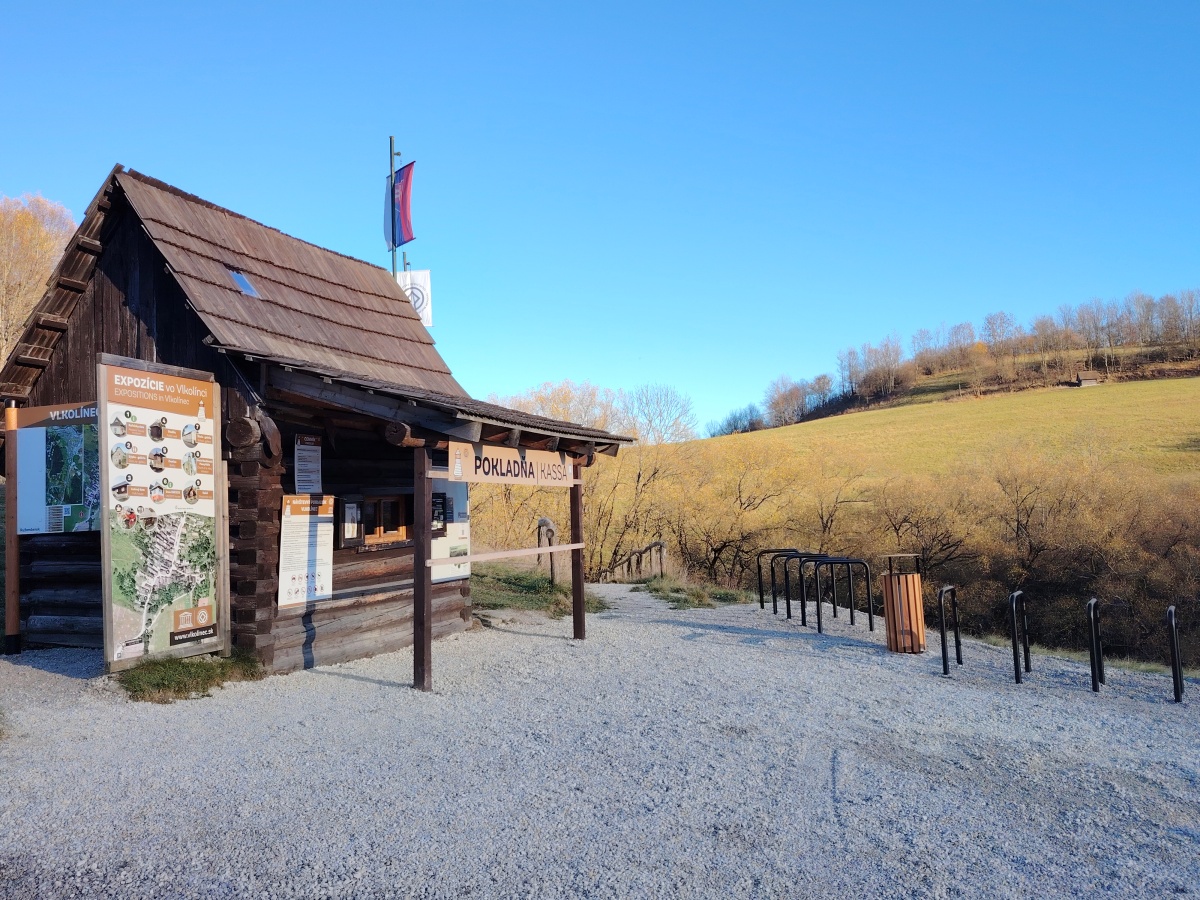 Vlkolínec, pokladňa