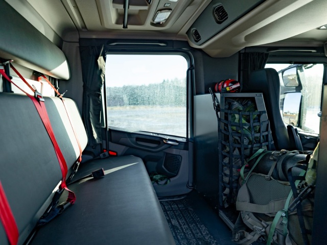 Kabína ťahača tankov od Scanie