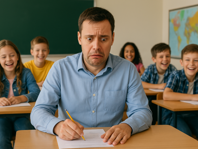 test, škola, písomka, učivo